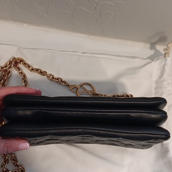 Authentic Louis Vuitton Black Pochette Coussin - Picture 2 of 9